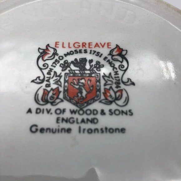 Vintage Ellgreave Genuine Ironstone Wood & Sons England Ceramic Tea Jar Fruit - Picture 10 of 10